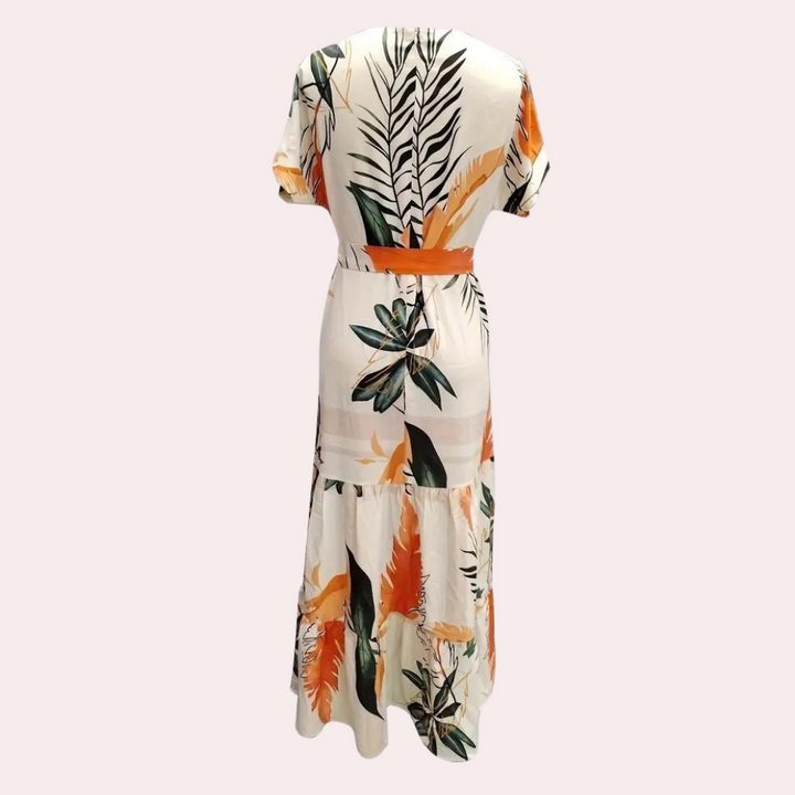 Sommerblomsterkjole i stretchstof – Élodie