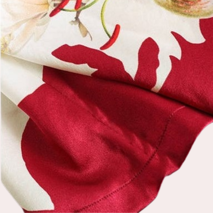 Sommer dame-T-shirt med blomsterprint – Rivka