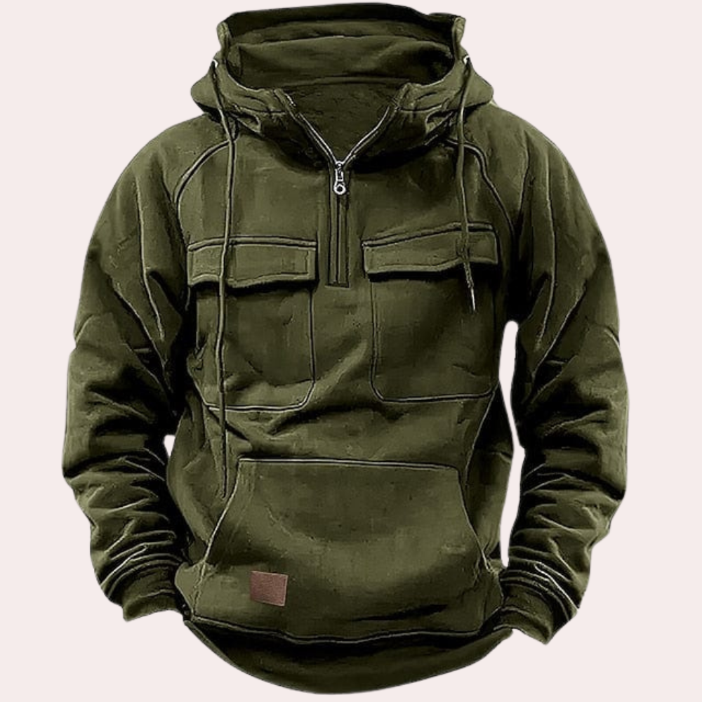 Stilfuld vinter-hoodie til herrer - Finn