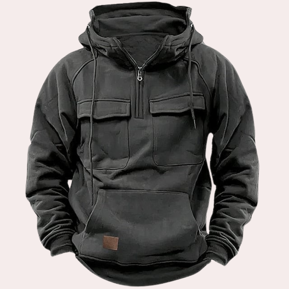 Stilfuld vinter-hoodie til herrer - Finn