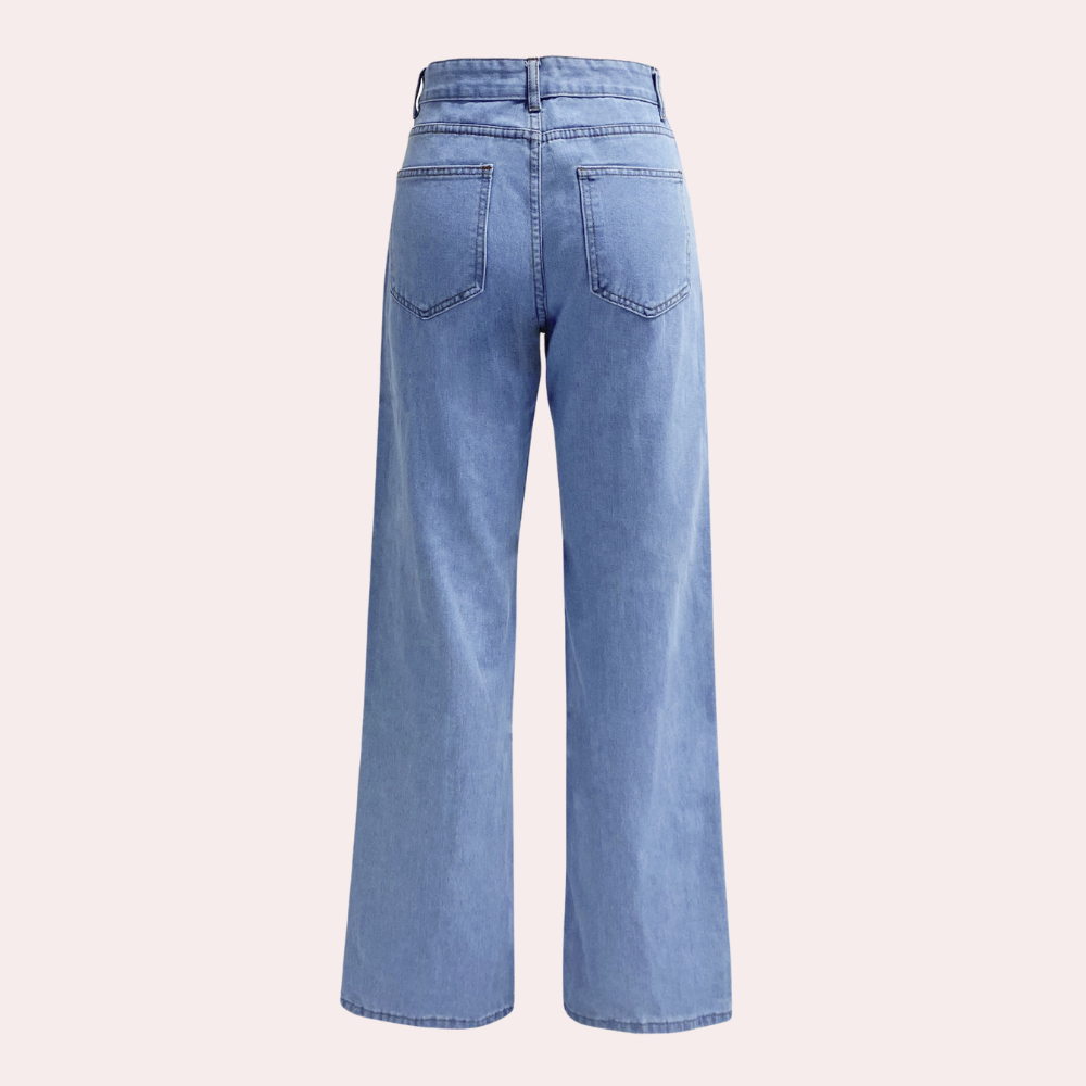 High Waist Baggy Dame Jeans – Elara