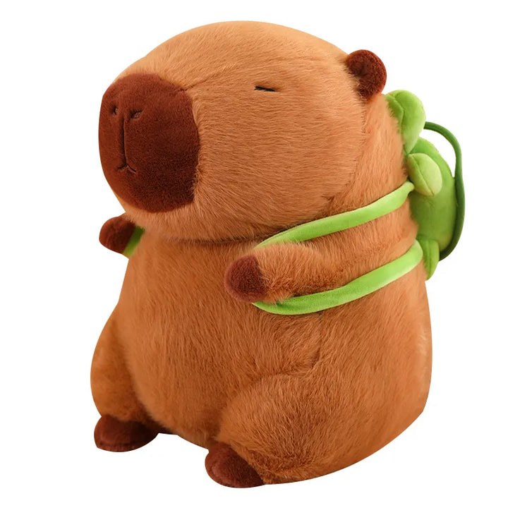 Kramme-Capybara med skildpadderygsæk - TurtleBuddy