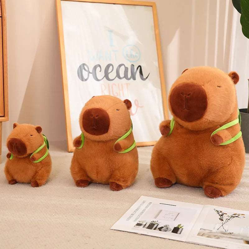 Kramme-Capybara med skildpadderygsæk - TurtleBuddy
