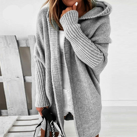 Efterårs Kvinder Hoodie Cardigan – Noelia