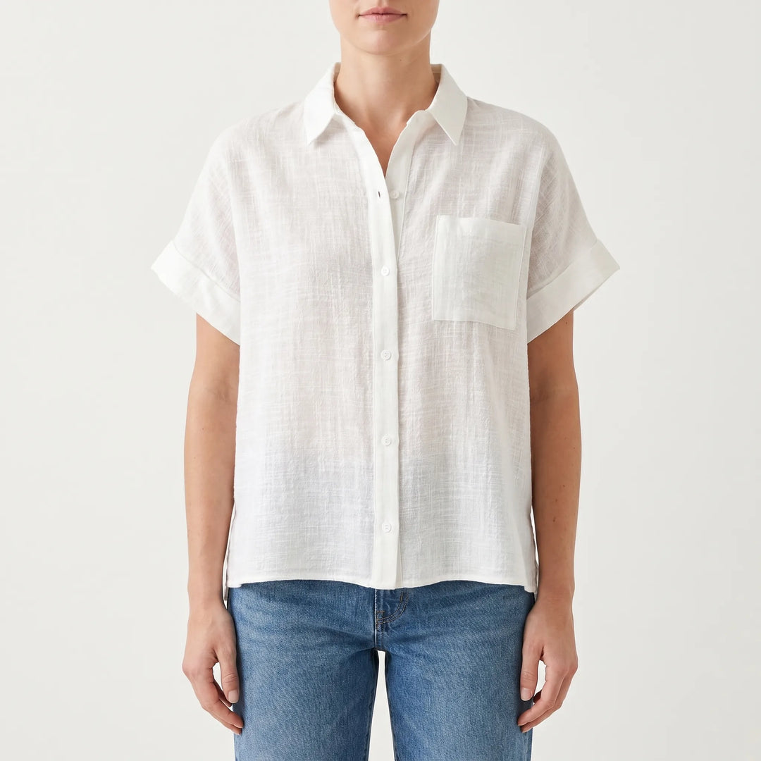 Casual Button-Down Shirt -  Kelley