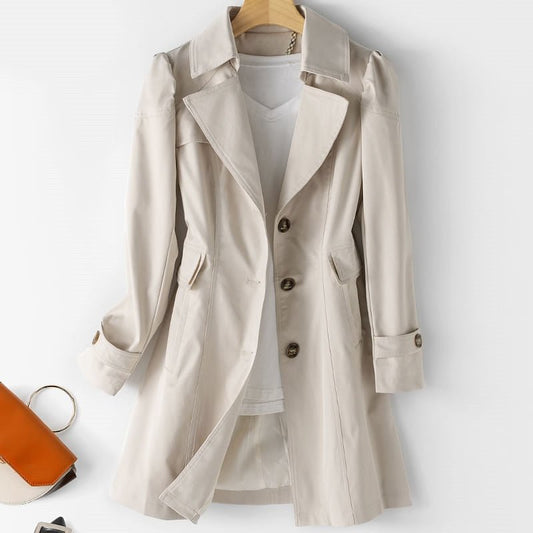 Trendy dame trenchcoat til efteråret – Carenza
