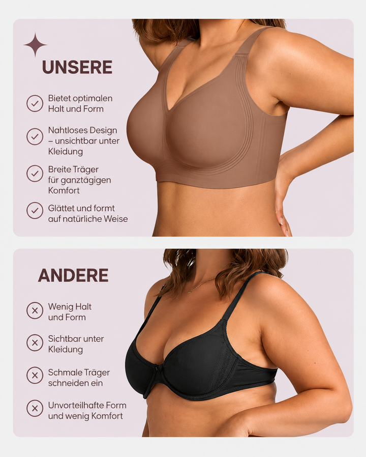 Comfortable Wireless Jelly Bra with Full Coverage and Smoothing Fit 18