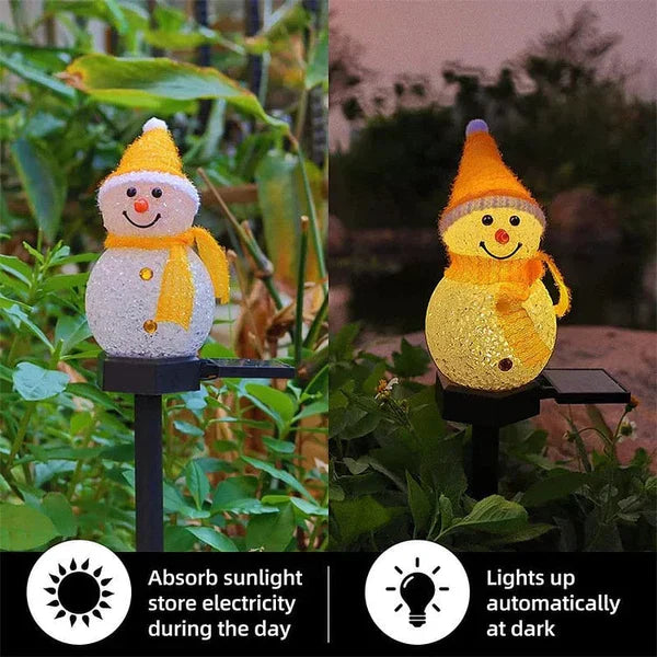 Solenergi Sneemand Lampe - SolarSnow