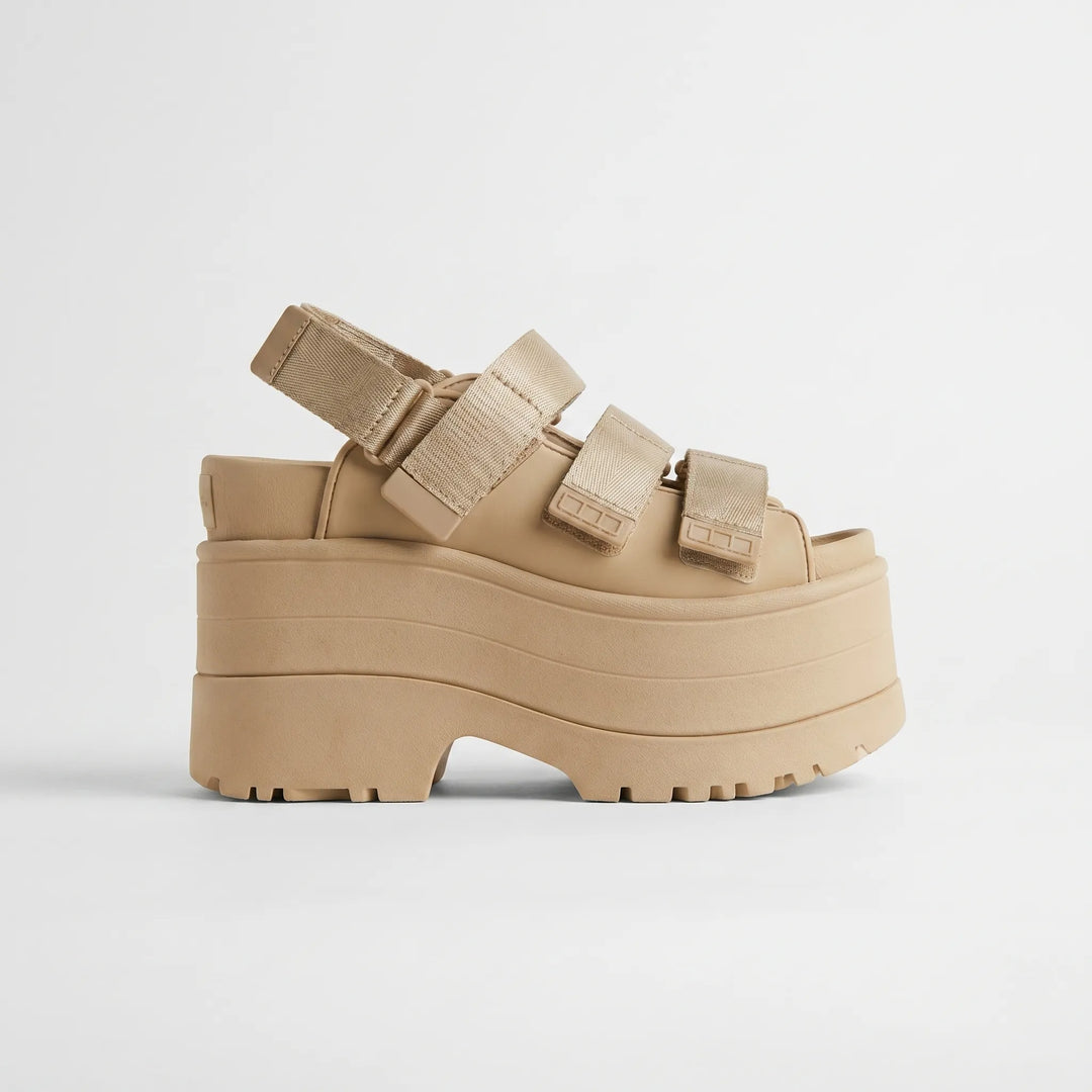 Chunky Retro-Plateausandaler - Ruby