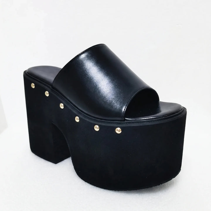 Chunky Slip-On Plateausandaler - Nicole