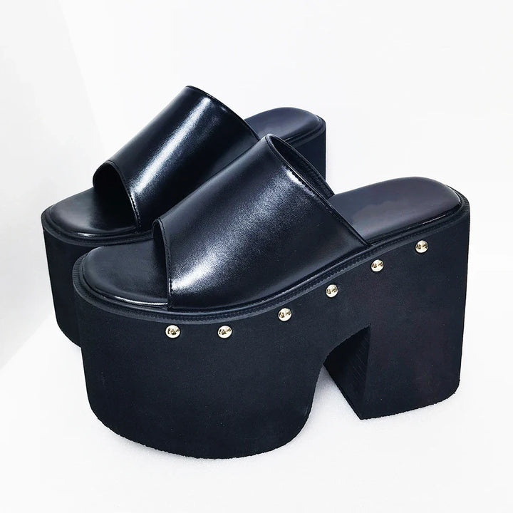 Chunky Slip-On Plateausandaler - Nicole