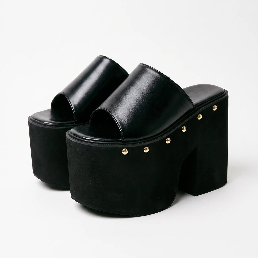 Chunky Slip-On Plateausandaler - Nicole