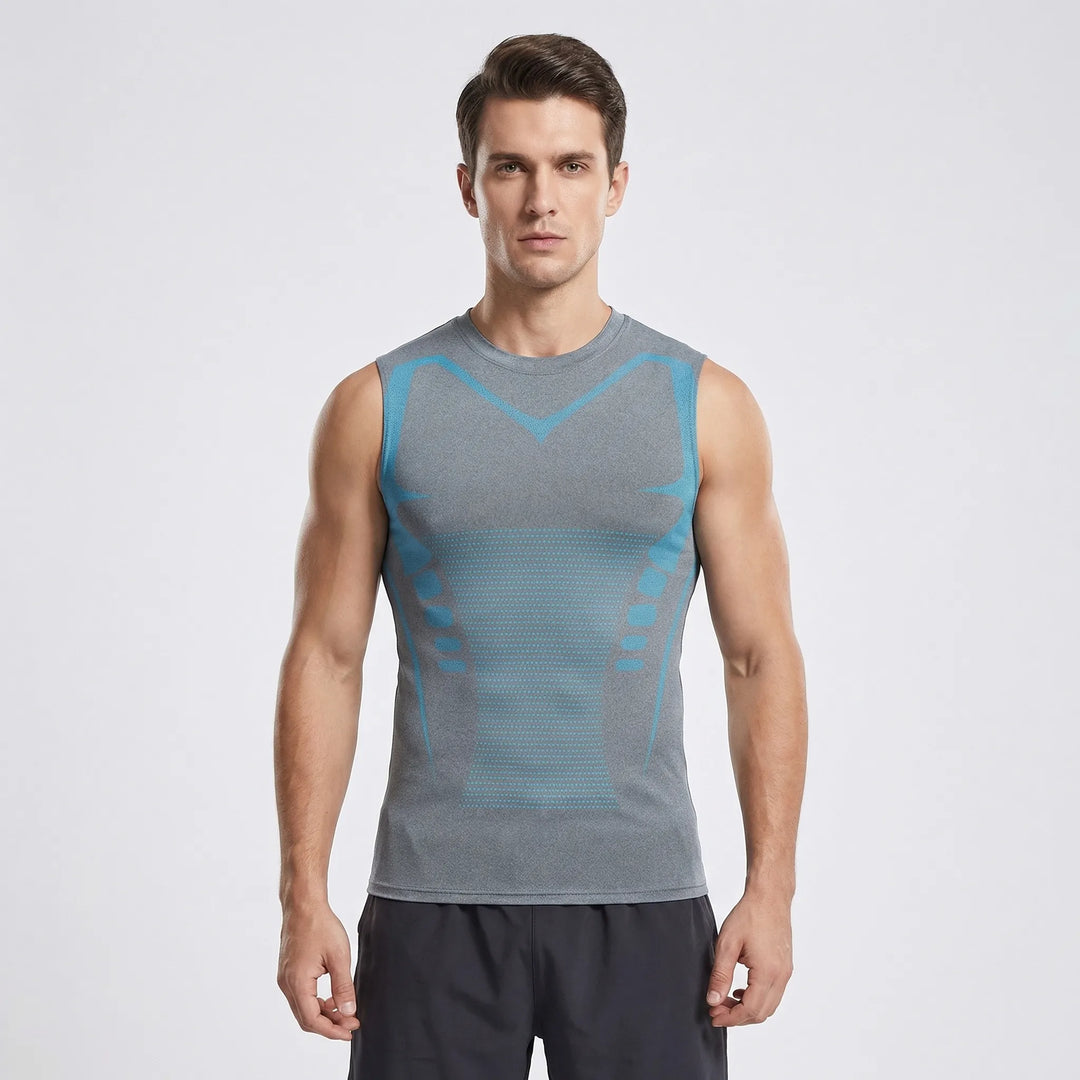 Close-Fit Graphic Print Training Top - Armando