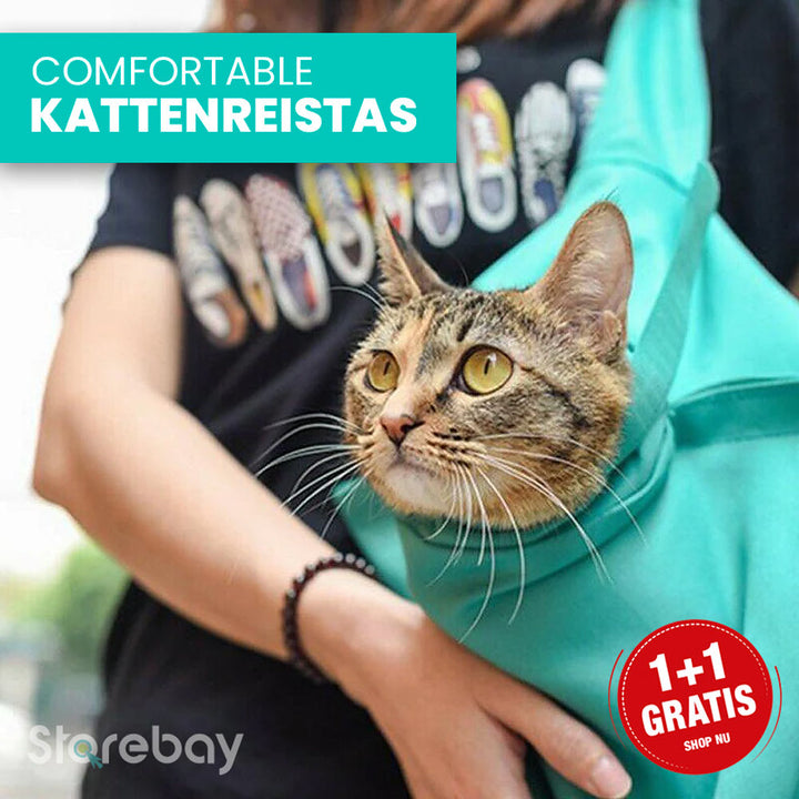 Katte-rejsetaske til komfortabel transport (1+1 gratis) - PurrPorter