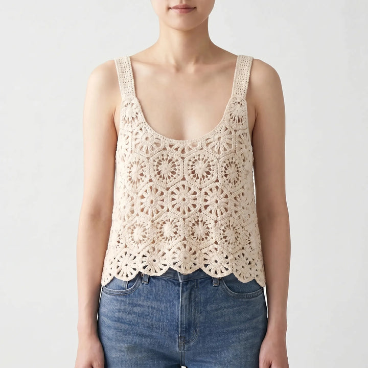 Crochet Sleeveless Top -  Deanna