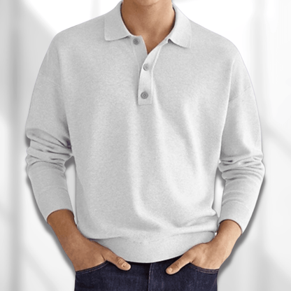 Efterårsmæssig Modern Fit Langærmet Herre Polo – Lennard