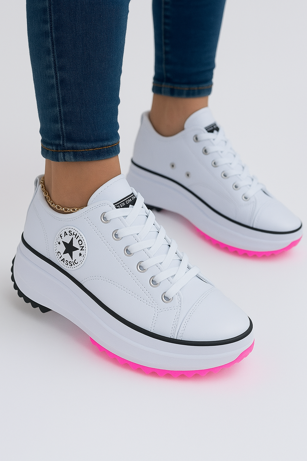 Plateau-sneakers med hæl – Dalia
