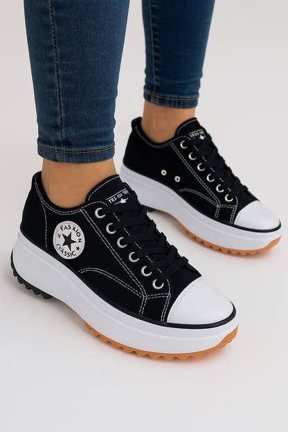 Plateau-sneakers med hæl – Dalia