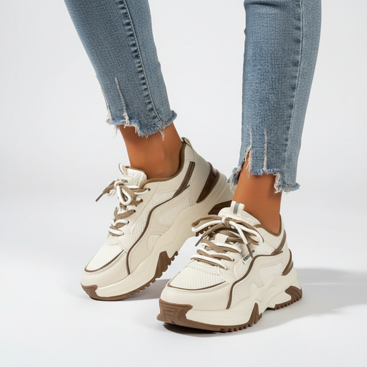 Damen Sneaker Mit Hoher Sohle - Cynthia