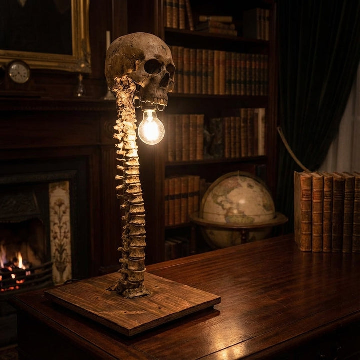 Decorative Skull Table Lamp -  Nightspine