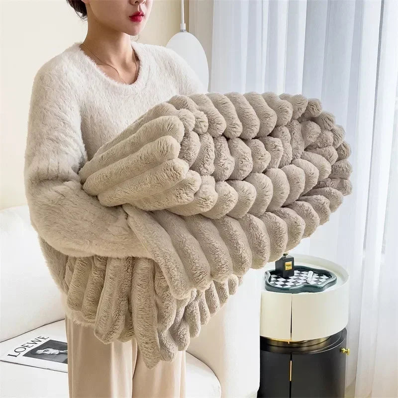 Blødt plys maxi-tæppe - LuxuraWrap
