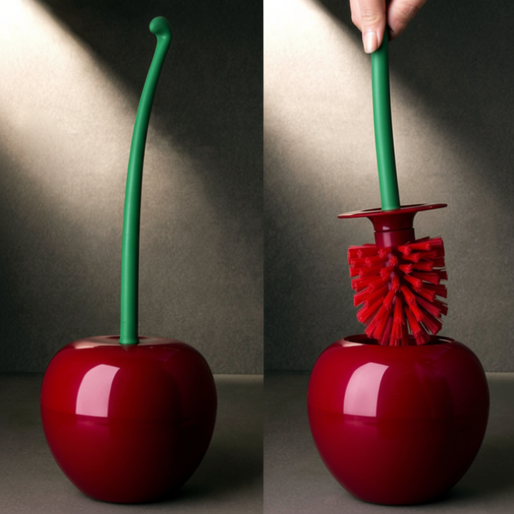 Design WC Bürste Kunststoff - CherryCleanse