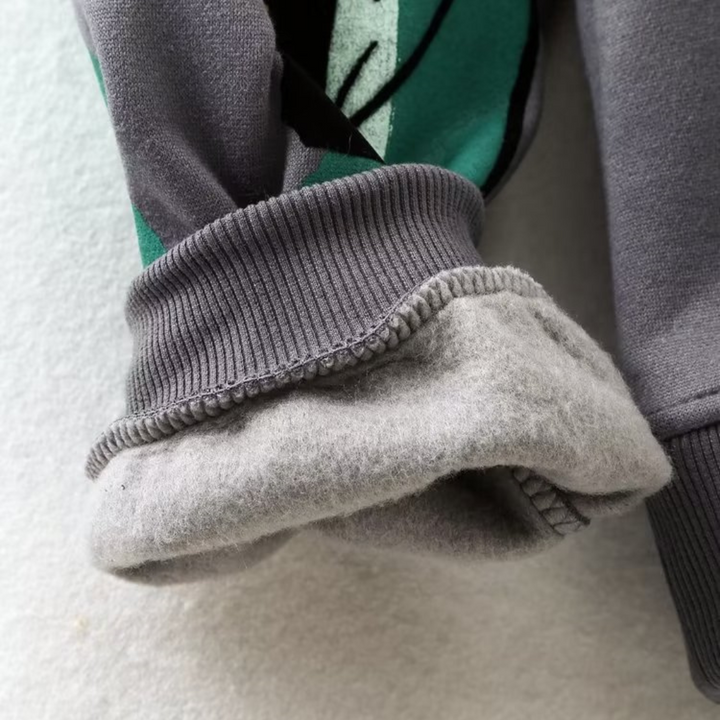 Løsthængende uldprint-sweater - Elise
