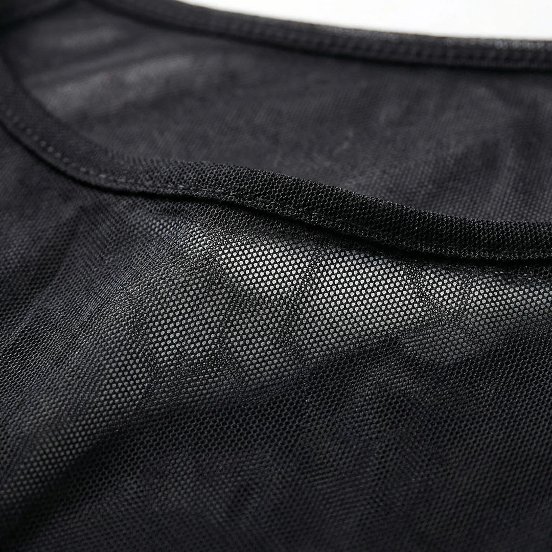 Doorzichtig Mesh Shirt Met Lange Mouwen - Jeannette