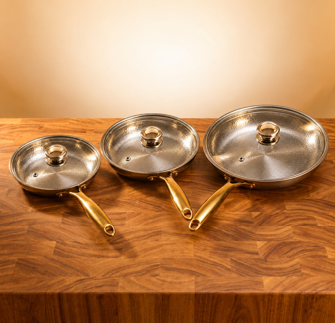 3-delt pandesæt i rent titanium