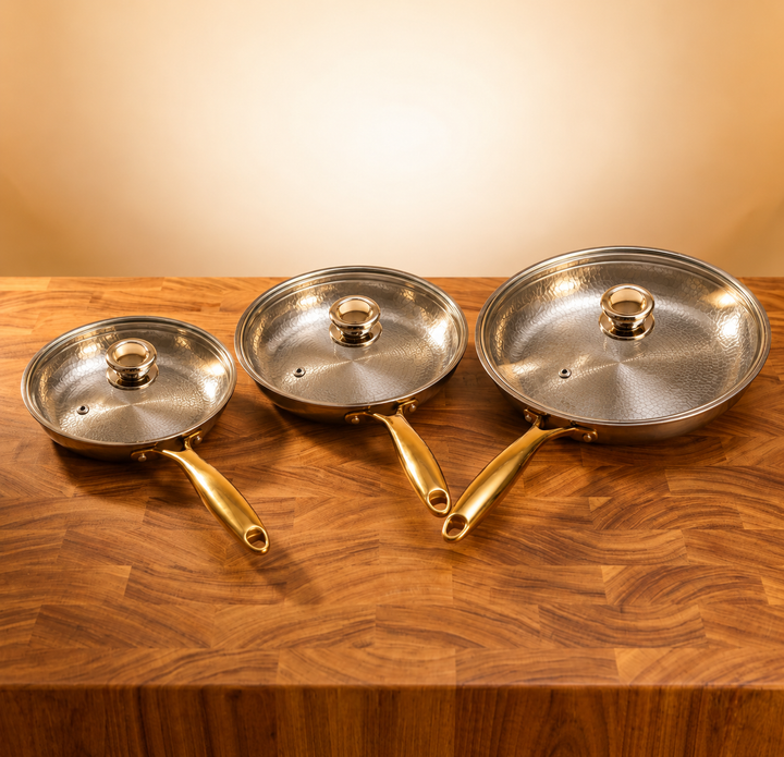 3-delt pandesæt i rent titanium