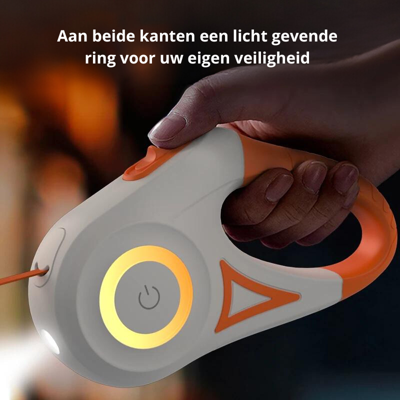 Lysende hundesnor med lommelygte - GlowGuard