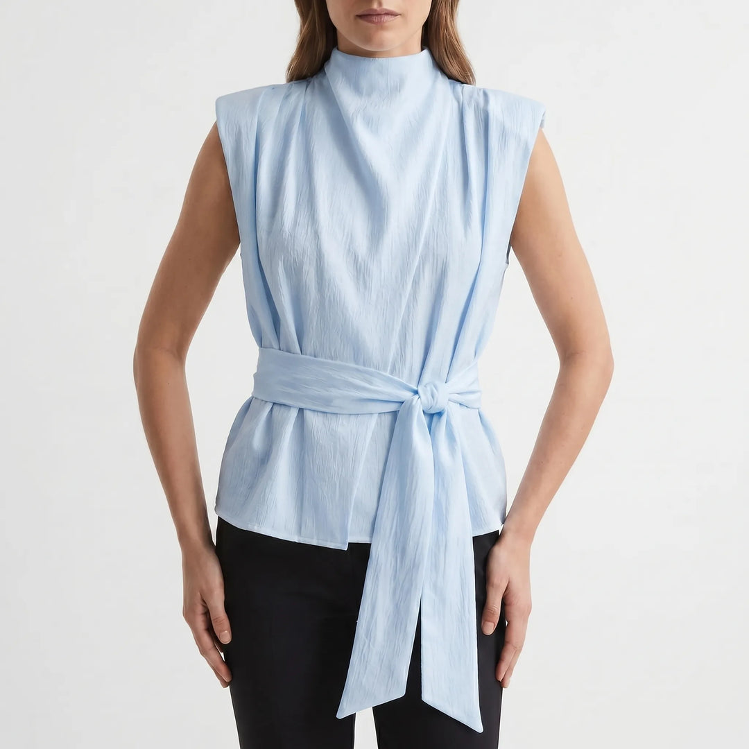 Elegant Tie Waist Top -  Kelli