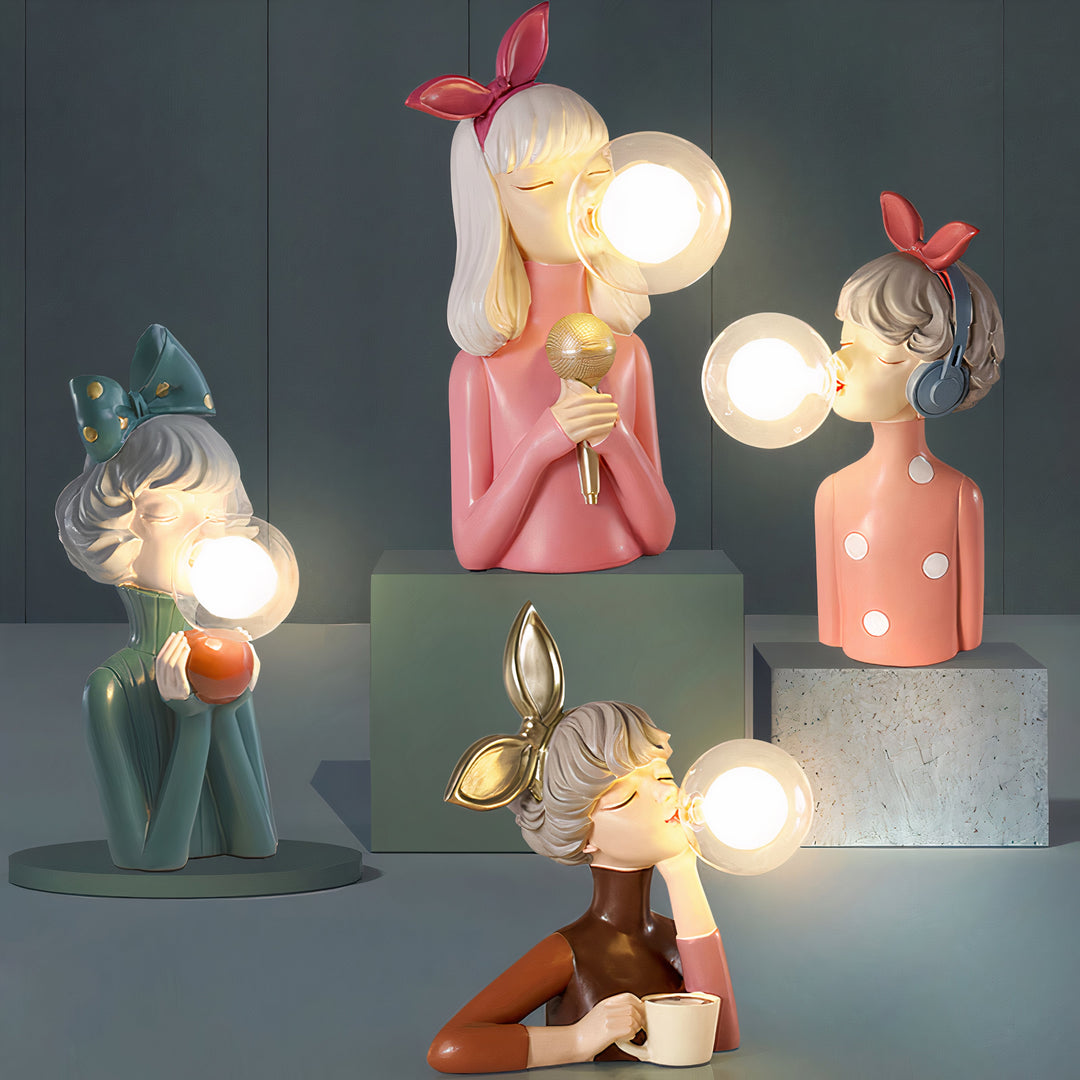 Håndlavet Bordlampe - CraftGlow