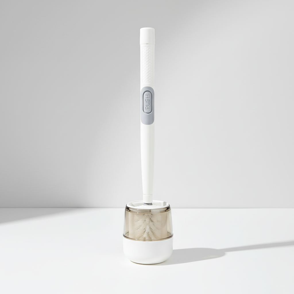 Ergonomische Toilettenbürste Mit Halter - GlideScrub