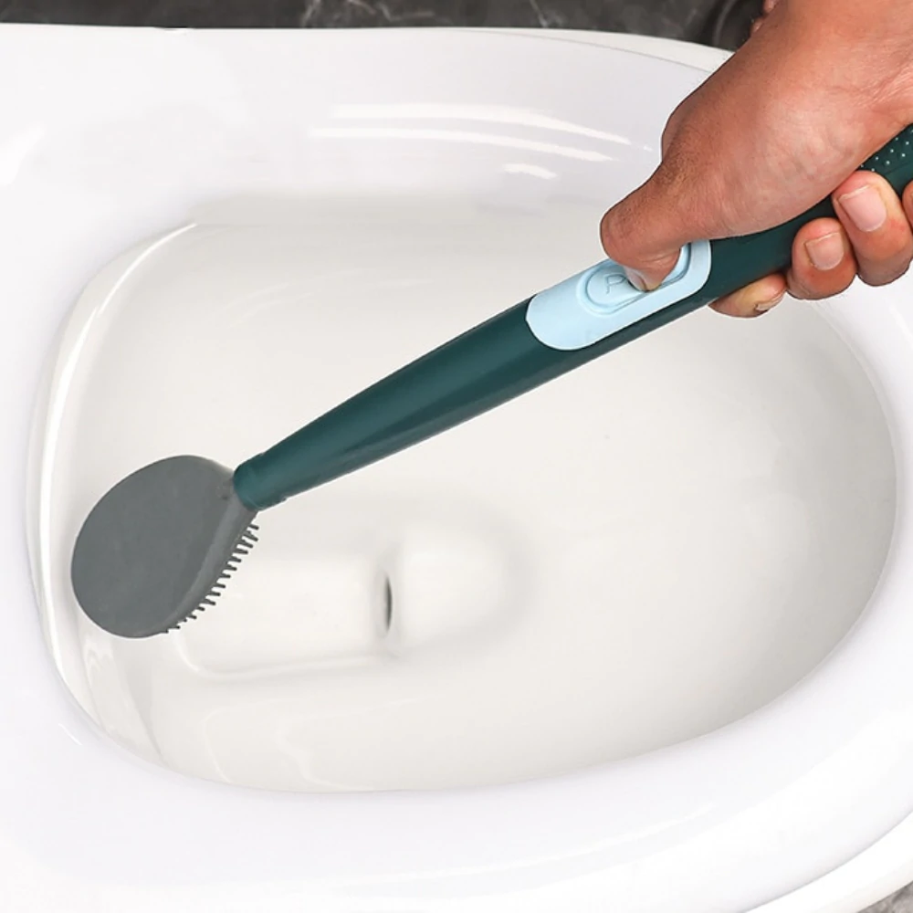 Ergonomische Toilettenbürste Mit Halter - GlideScrub