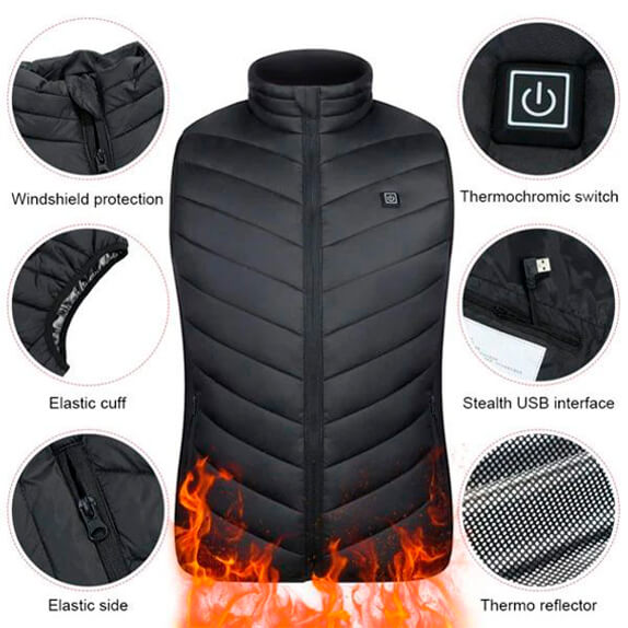 Unisex opvarmet vest 1+1 GRATIS - HeatGuard