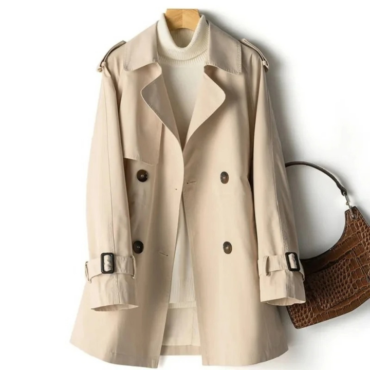 Trendy lang trenchcoat til damer - Mila