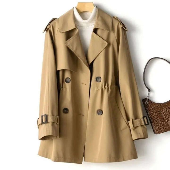 Trendy lang trenchcoat til damer - Mila