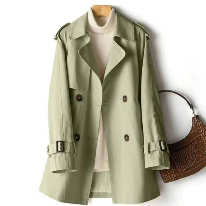 Trendy lang trenchcoat til damer - Mila