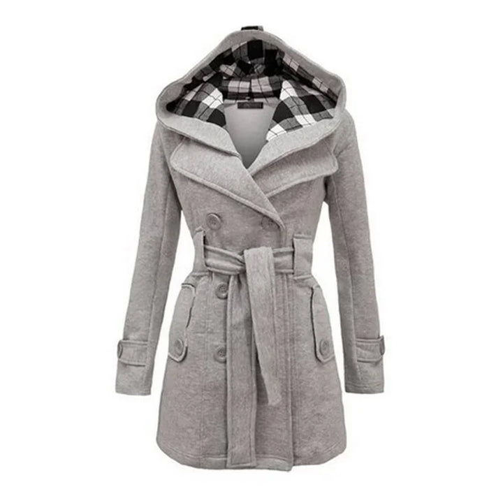 Fitted Women's Coat With Hood - Viola