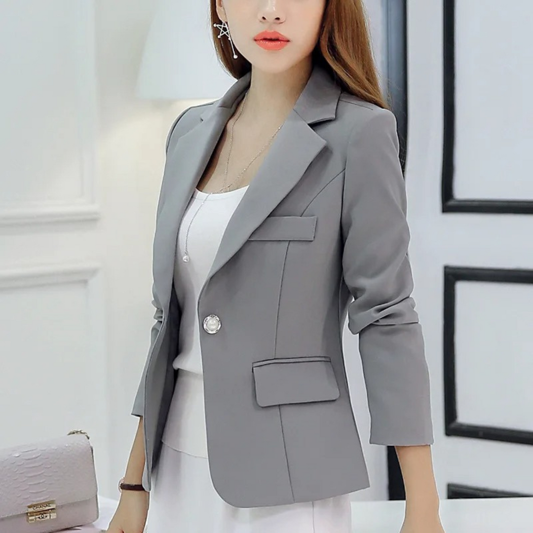 Elegant slank dameblazer med lommer - Sophia
