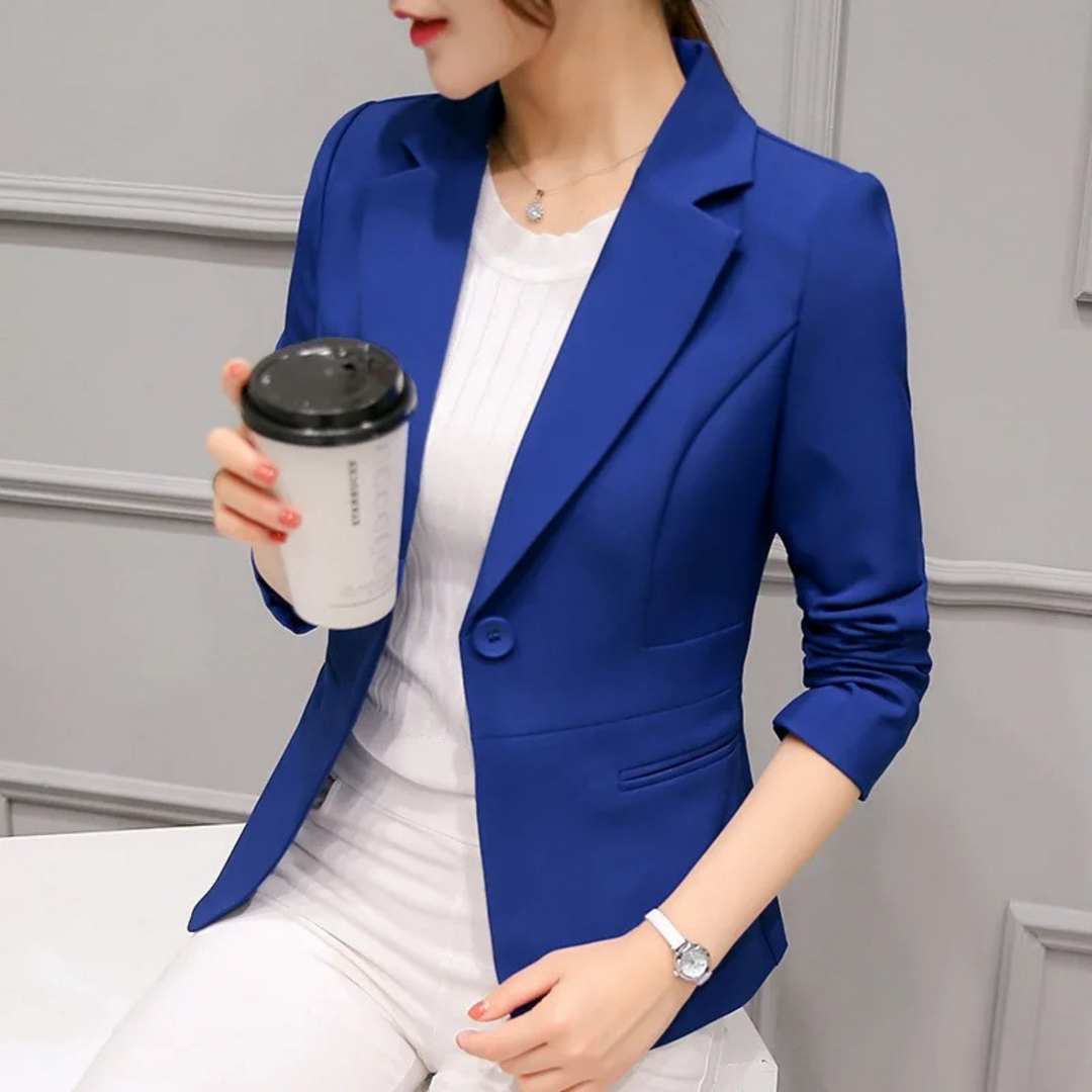 Elegant slank dameblazer med lommer - Sophia