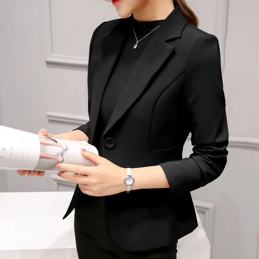 Elegant slank dameblazer med lommer - Sophia