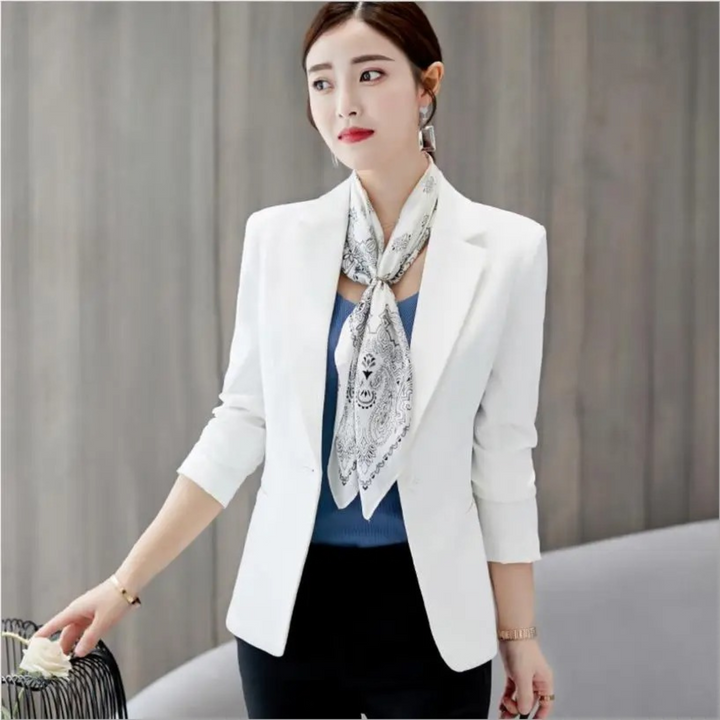Elegant slank dameblazer med lommer - Sophia
