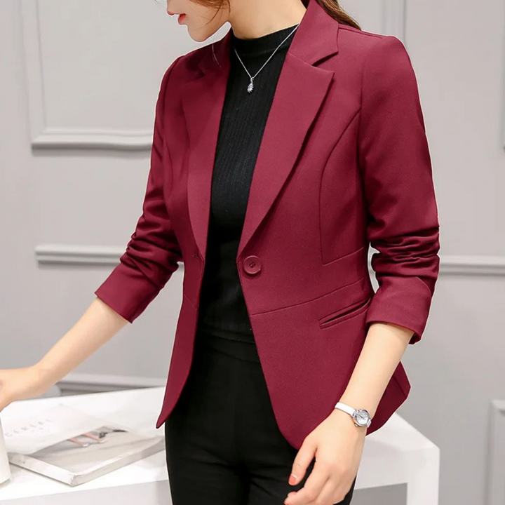 Elegant slank dameblazer med lommer - Sophia