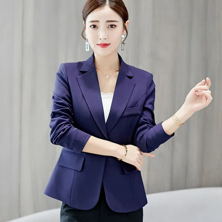 Elegant slank dameblazer med lommer - Sophia