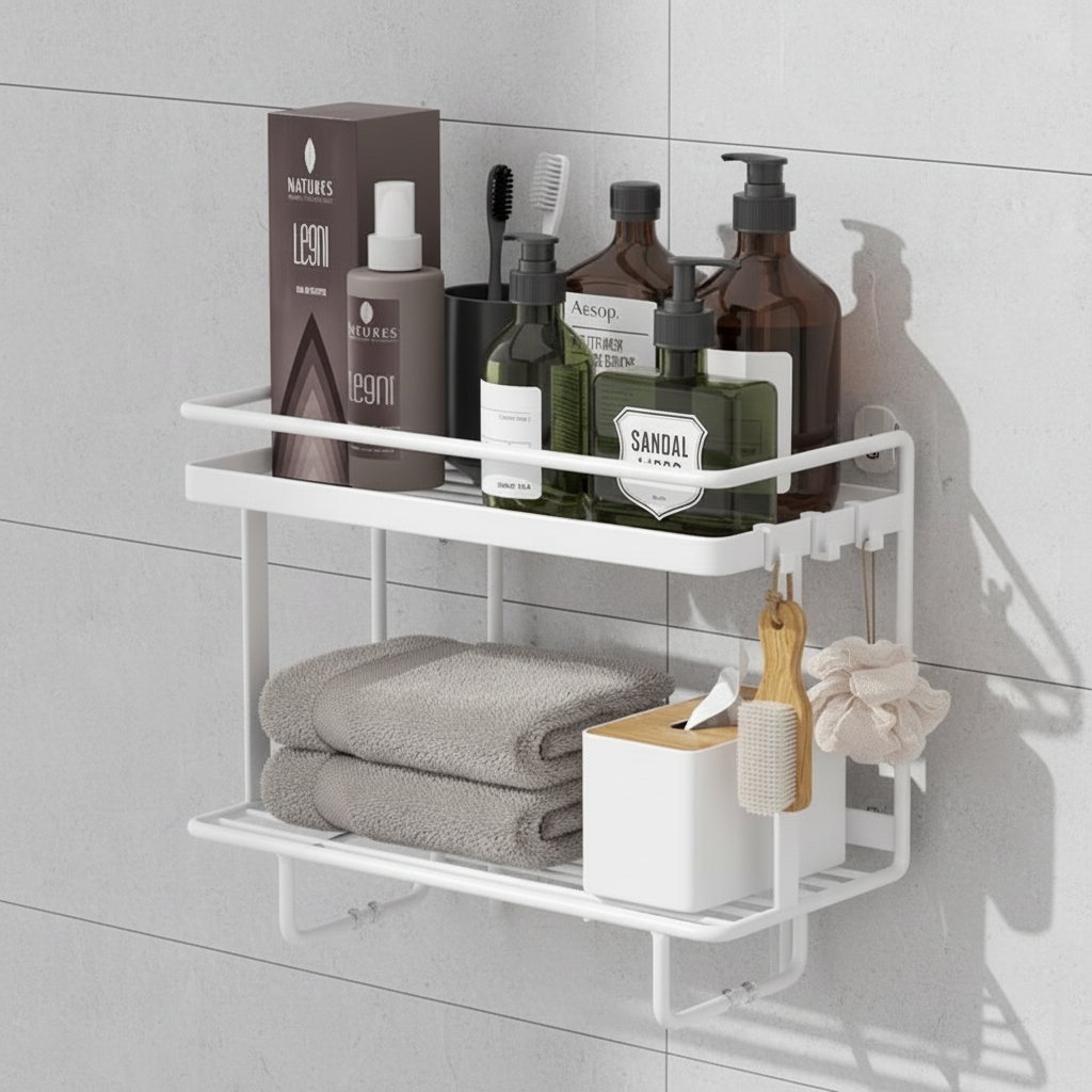 Freihängendes Badaufbewahrungsregal - LooShelf