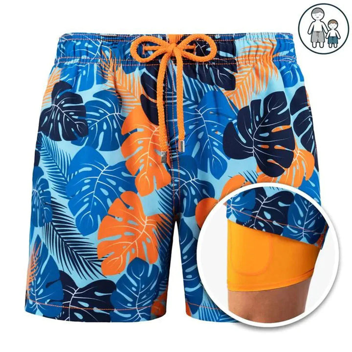 Hurtigtørrende herre-badeshorts med moderne pasform – Dario