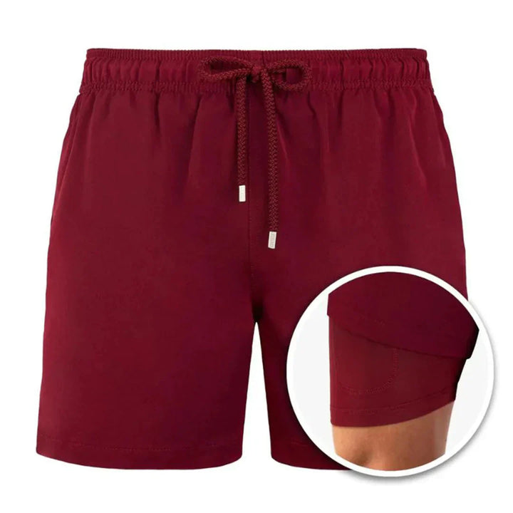 Hurtigtørrende herre-badeshorts med moderne pasform – Dario