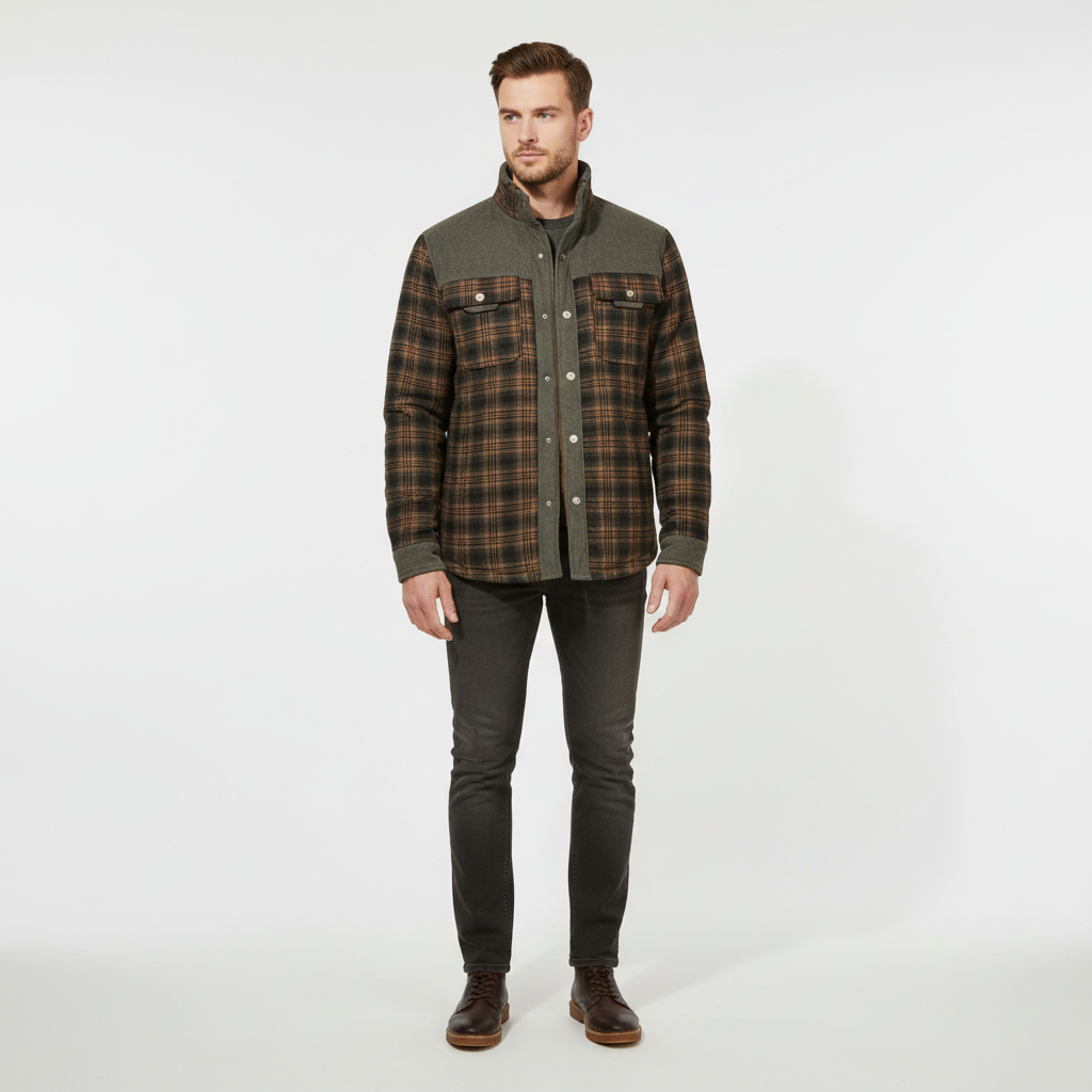 Gefütterte Flanelljacke - Lars